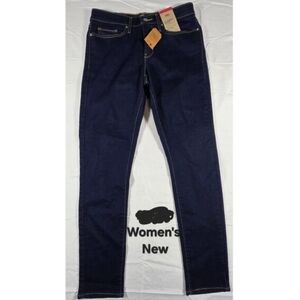 Women's Dark Blue Skinny Jeans - Size 29x30